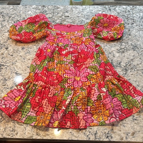 Flying Tomato | Anthropologie | Floral Mini Dress Puffy Sleeves  M Medium - Picture 8 of 13